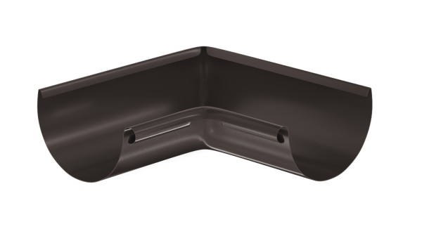 Водосток Aquasistem, система 125x90 - Угол желоба, внутренний 90° RR 32 Тёмно-Коричневый купить в Баймаке
