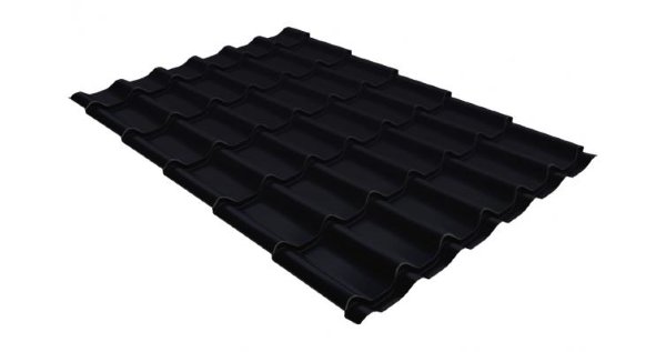 Металлочерепица классик GL 0,5 Velur20 RAL 9005 черный купить в Баймаке