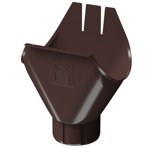 Воронка желоба D125 Döcke STAL PREMIUM Шоколад, (RAL 8019) купить в Баймаке