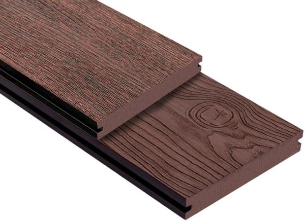 Террасная доска ДПК Outdoor 3D полнотелая STORM/OCEAN BROWN коричневая микс купить в Баймаке