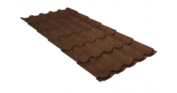 Металлочерепица квинта плюс 0,45 Safari Twincolor Brown купить в Баймаке