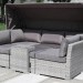 Диван-Трансформер AFINA плетеный из иск. ротанга AFM-320G Grey купить в Баймаке