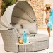 Диван-Трансформер AFINA плетеный из иск. ротанга AFM-325 Beige купить в Баймаке