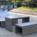 Диван-Трансформер AFINA плетеный из иск. ротанга S330G-W78 Grey купить в Баймаке