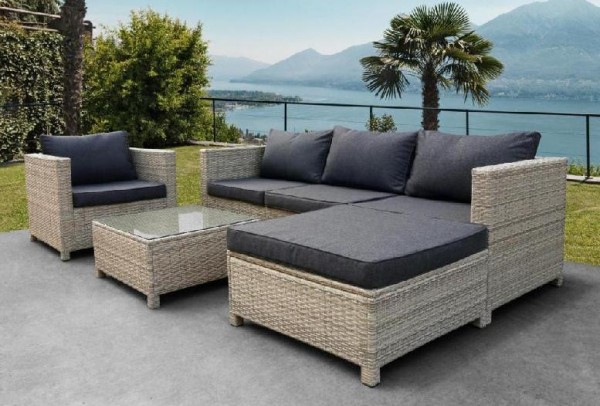 Комплект мебели AFINA плетеной из иск. ротанга YR821G Grey/Grey купить в Баймаке