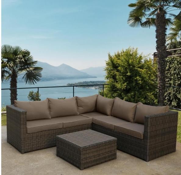 Комплект мебели AFINA плетеной из иск. ротанга YR825A Brown/Beige купить в Баймаке