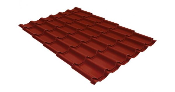 Металлочерепица классик 0,5 Satin RAL 3009 оксидно-красный купить в Баймаке