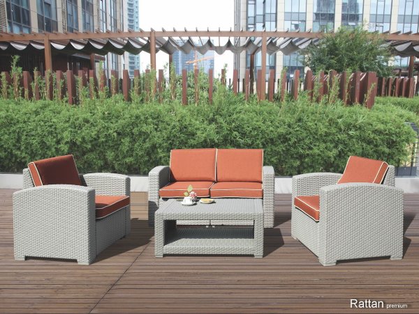 Уличные диваны и кресла коллекции Rattan Premium 4 купить в Баймаке