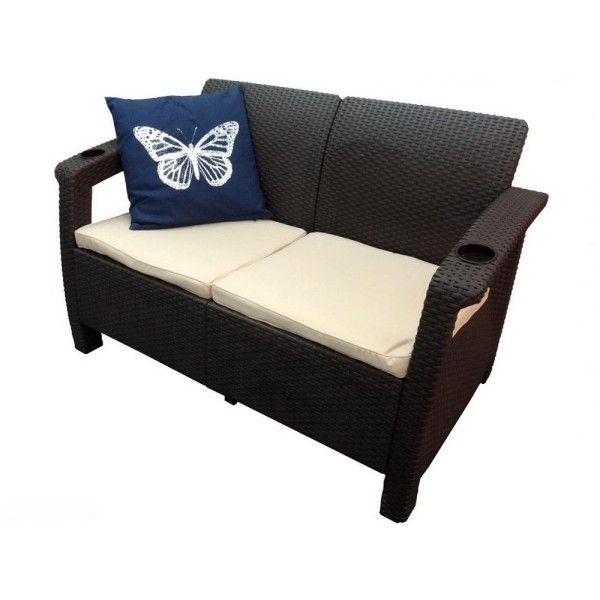 Двухместный диван Yalta Sofa Seаt венге купить в Баймаке