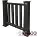 Ограждение из ДПК Outdoor Классик 3D STORM чёрный купить в Баймаке