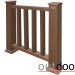 Ограждение из ДПК Outdoor Классик 3D STORM коричневый микс купить в Баймаке