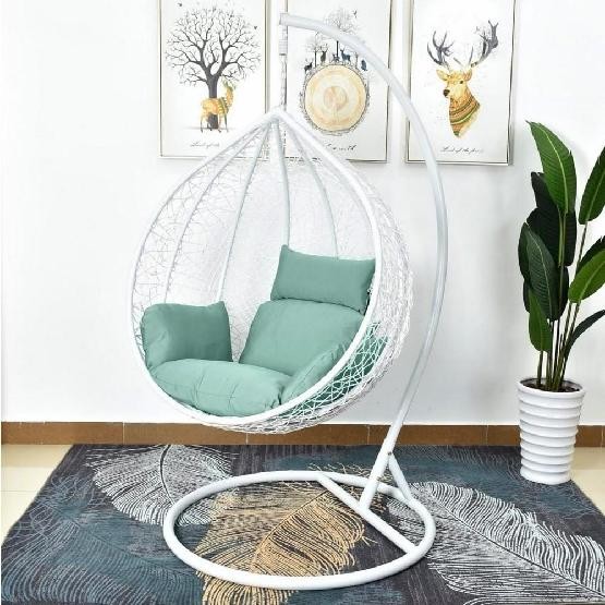 Кресло Подвесное из искусственного ротанга AFM-168A-L White/Green купить в Баймаке