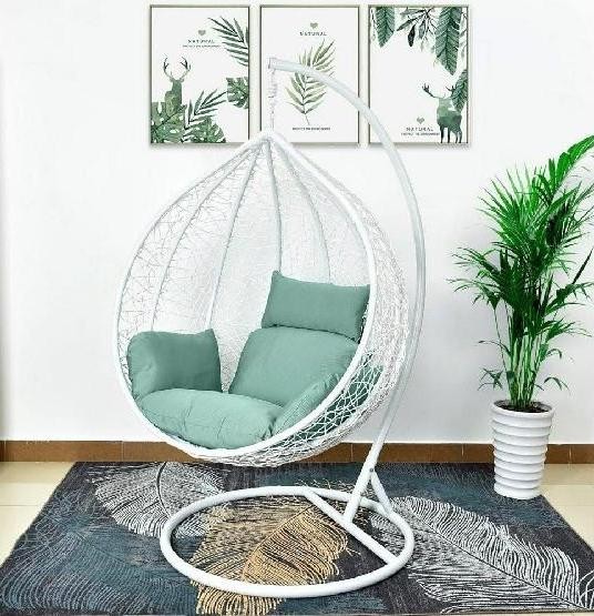 Кресло Подвесное из искусственного ротанга AFM-168A-XL White/Green купить в Баймаке