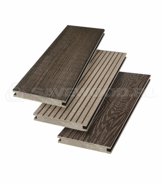Террасная доска SW Fraxinus (R) полнотелая «SaveWood» Темно-коричневый купить в Баймаке