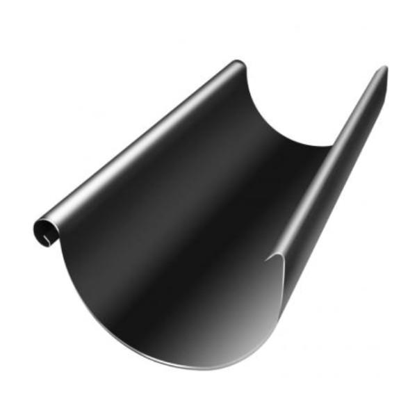 Водосток Grand Line 125x90 – Желоб 3м RAL 9005 купить в Баймаке