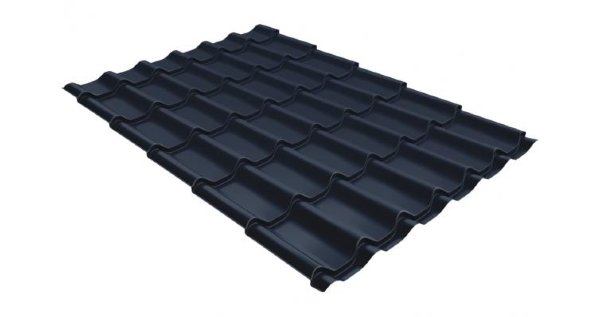 Металлочерепица классик 0,5 Satin RAL 7024 мокрый асфальт купить в Баймаке