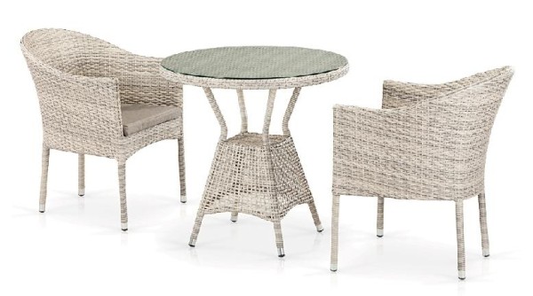 Комплект плетеной мебели AFINA из иск. ротанга T705ANT/Y350-W85 Latte 2Pcs купить в Баймаке