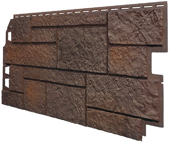 Фасадная панель VOX Sandstone (Сандстоун) темно коричневый купить в Баймаке