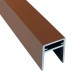 П-профиль Алюминиевый EasyDecking 35x25 Коричневый купить в Баймаке