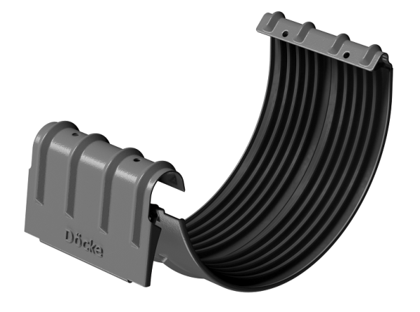 Соединитель желобов D125 Döcke STAL PREMIUM Графит, (RAL 7024) купить в Баймаке