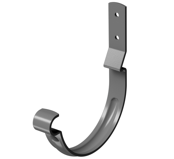 Карнизный крюк короткий (гнутый) D125 Döcke STAL PREMIUM Графит, (RAL 7024) купить в Баймаке