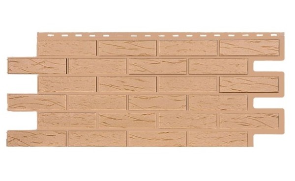 Фасадная панель T-Siding Кирпич Саман Эко Крем купить в Баймаке